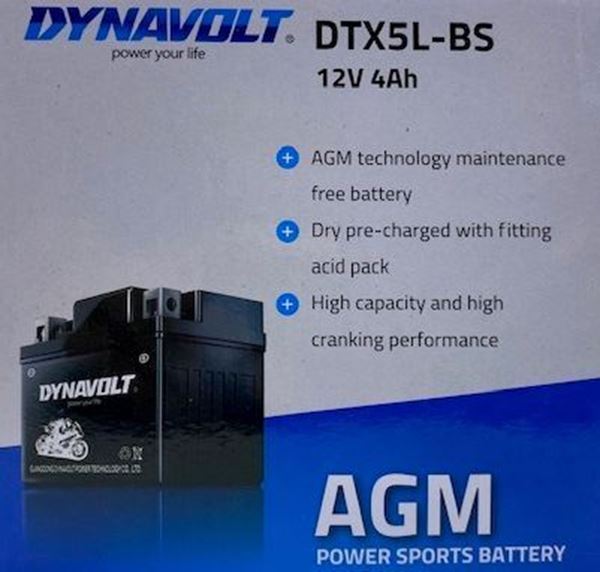 Аккумулятор dynavolt dtx5l bs